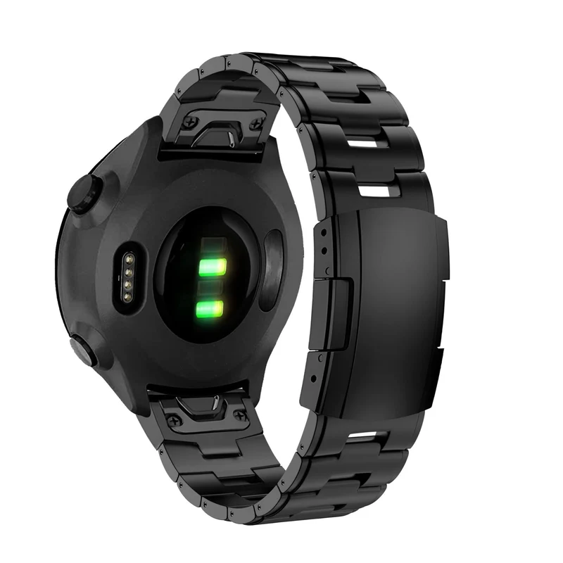 Bandz Garmin Fenix 9 - 47mm Titan-Gliederarmband (Schwarz)