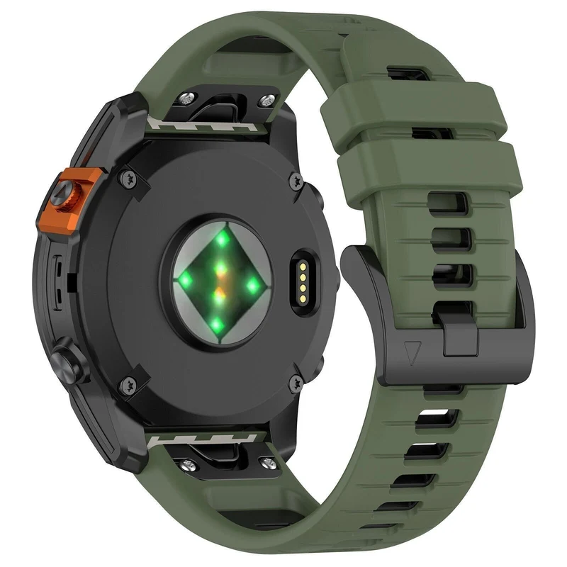 Garmin Fenix 9 Pro - 47mm Sportarmband mit Schnalle (Olivgrün/Schwarz)