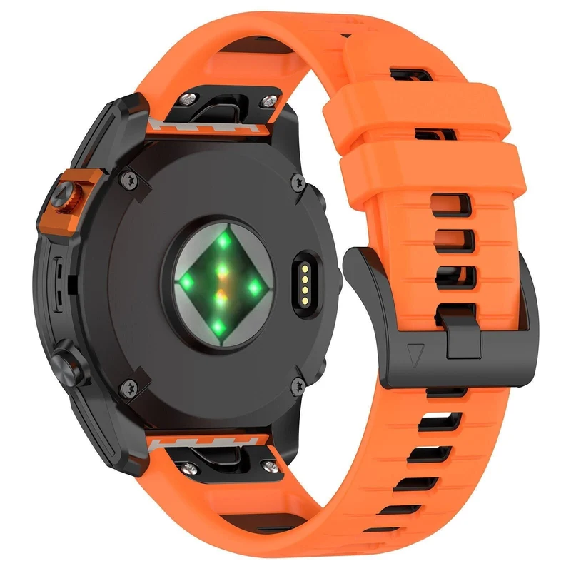 Garmin Fenix 9 - 47mm Sportarmband mit Schnalle (Orange/Schwarz)