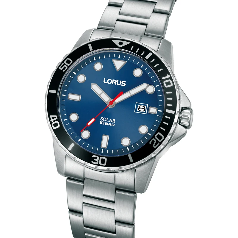 Lorus Sport RX303BX9 Herren Armbanduhr • Solarbetrieb • Mineralglas