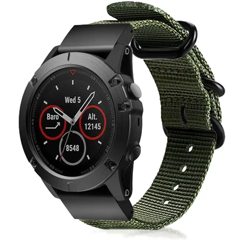 Garmin Fenix 9 - 47mm Schnallen-Nylonarmband (Grün)