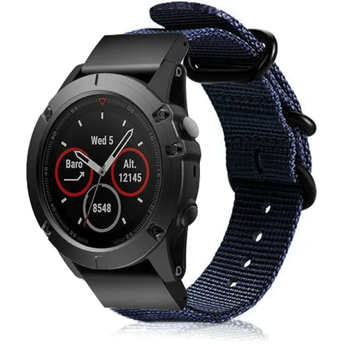 Garmin Fenix 9 Pro - 47mm Schnallen-Nylonarmband (Blau)