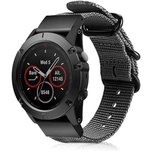 Garmin Fenix 9 Pro - 47mm Schnallen-Nylonarmband (Grau)