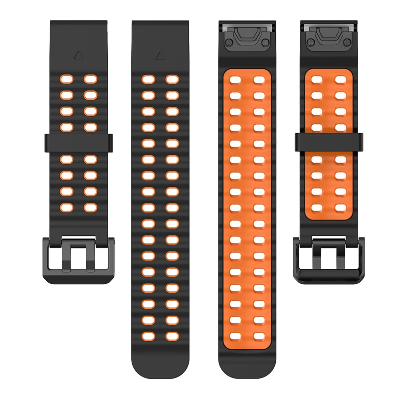 Garmin Fenix 9 - 47mm Wave Sportarmband (Schwarz/Orange)