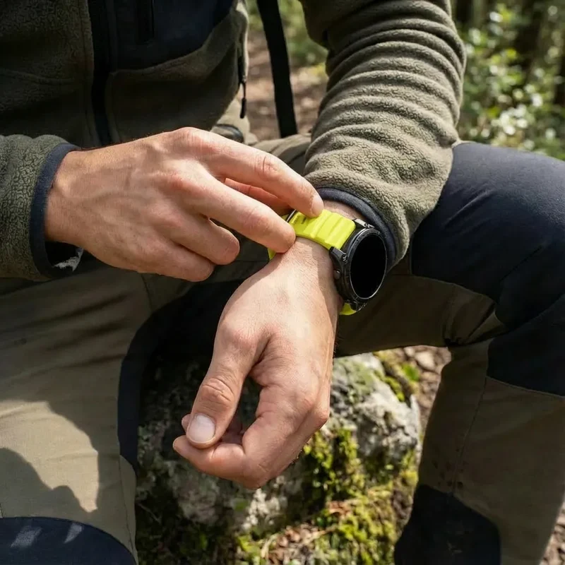 Garmin Fenix 9 Pro - 47mm Trail Silikonarmband (Limette)