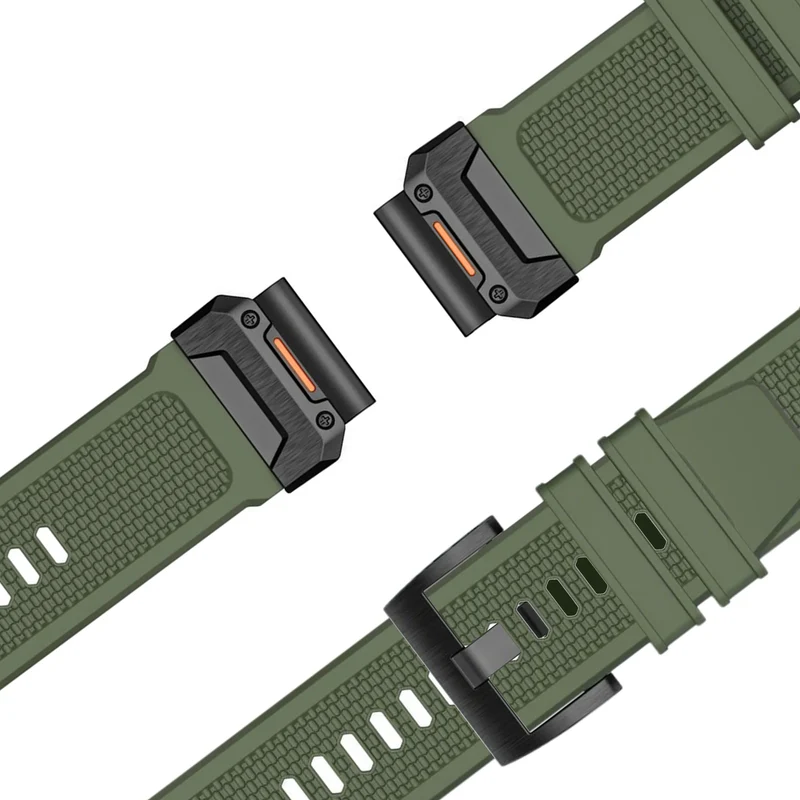 Bandz Garmin Fenix 9 Pro - 47mm Silikonarmband 'Explorer' (Grün)