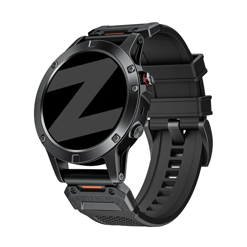 Bandz Garmin Fenix 9 - 51mm Silikonarmband 'Explorer' (Schwarz)