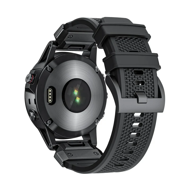 Bandz Garmin Fenix 9 - 51mm Silikonarmband 'Explorer' (Schwarz)