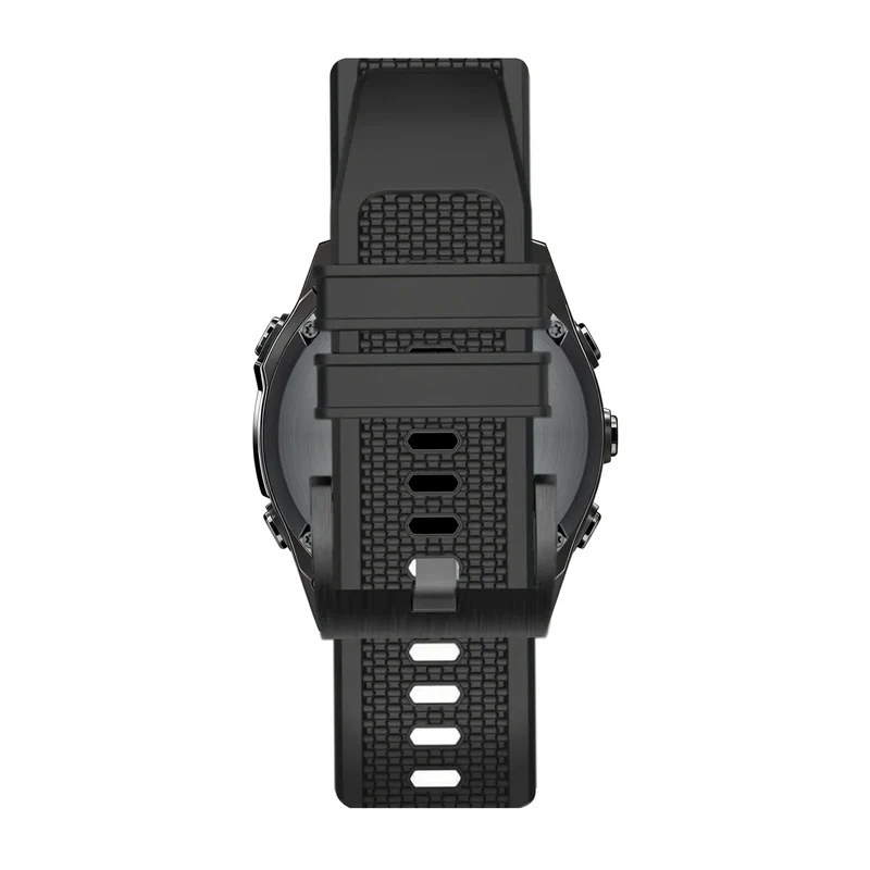 Bandz Garmin Fenix 9 - 51mm Silikonarmband 'Explorer' (Schwarz)