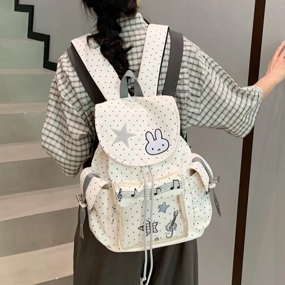 Süßer illustrierter Charakter-Rucksack Karnz