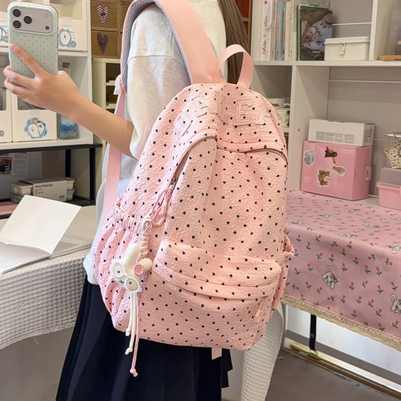 Niedlicher herzförmiger lässiger Rucksack Karnz