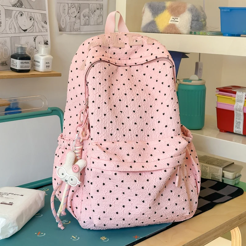 Niedlicher herzförmiger lässiger Rucksack Karnz