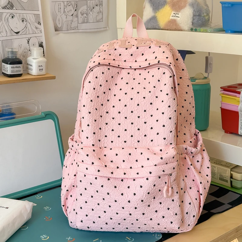 Niedlicher herzförmiger lässiger Rucksack Karnz