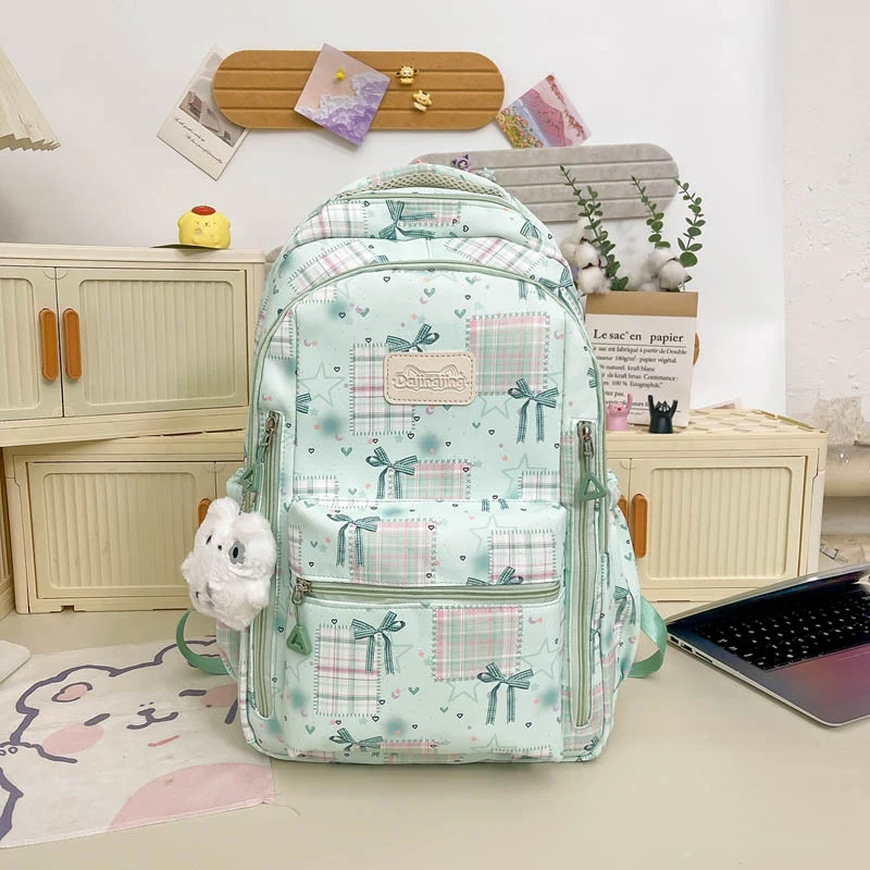 Süßer Grafikdruck Schulrucksack Karnz