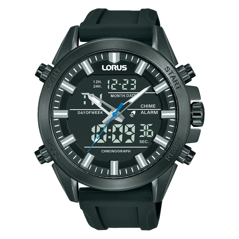 Lorus Sports RW671AX9 Herren Armbanduhr • Analog-Digital Chronograph • 10 bar wasserdicht