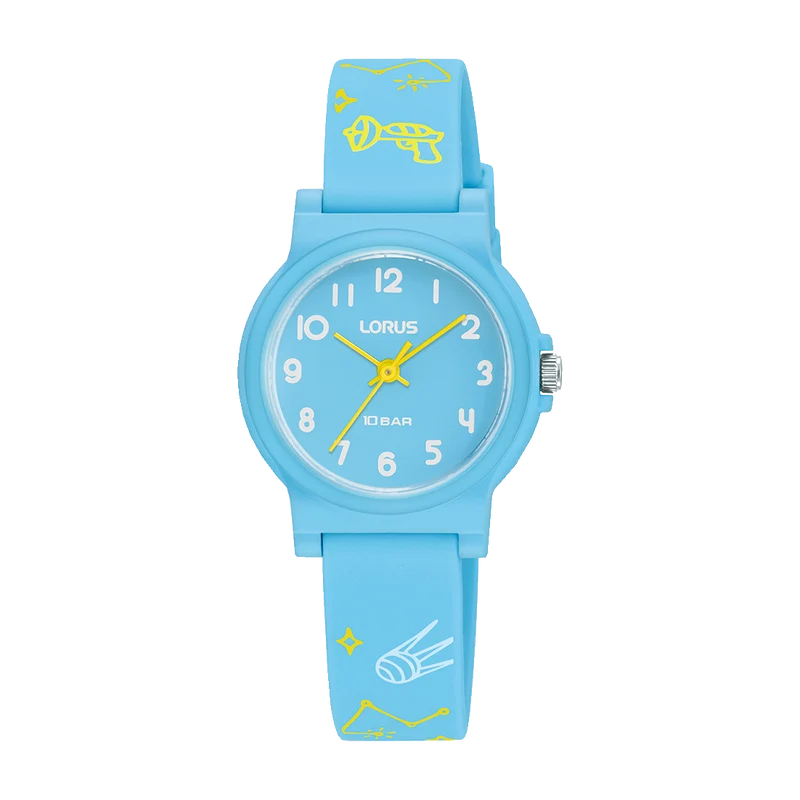 Lorus RRX39JX9 Kinder Armbanduhr Blau • Acrylglas • 10 bar wasserdicht