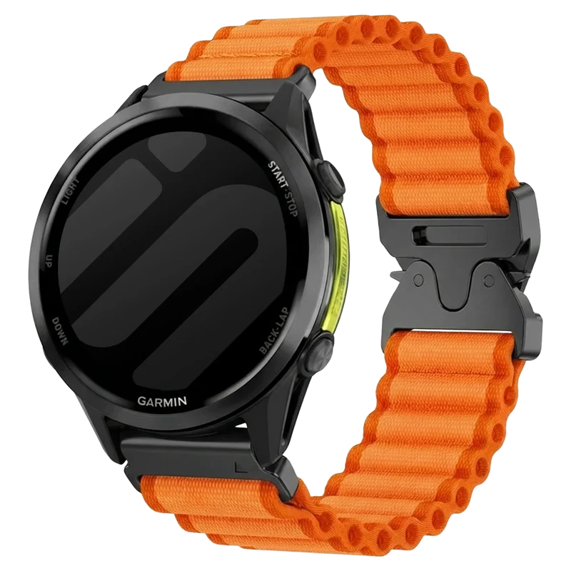 Garmin Fenix 9 Pro - 47mm Outdoor Nylonarmband mit P-Schnalle (Orange)