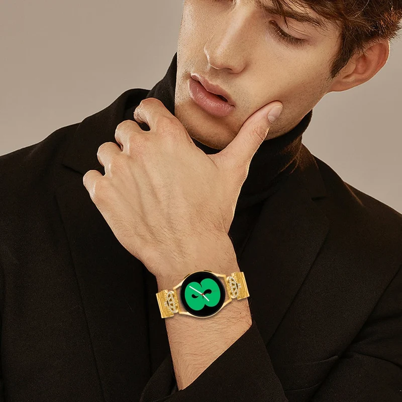 Sehr Reizvoll Samsung Gear Sport / Samsung Gear S2 Classic Metall Und Strass Universell Armband