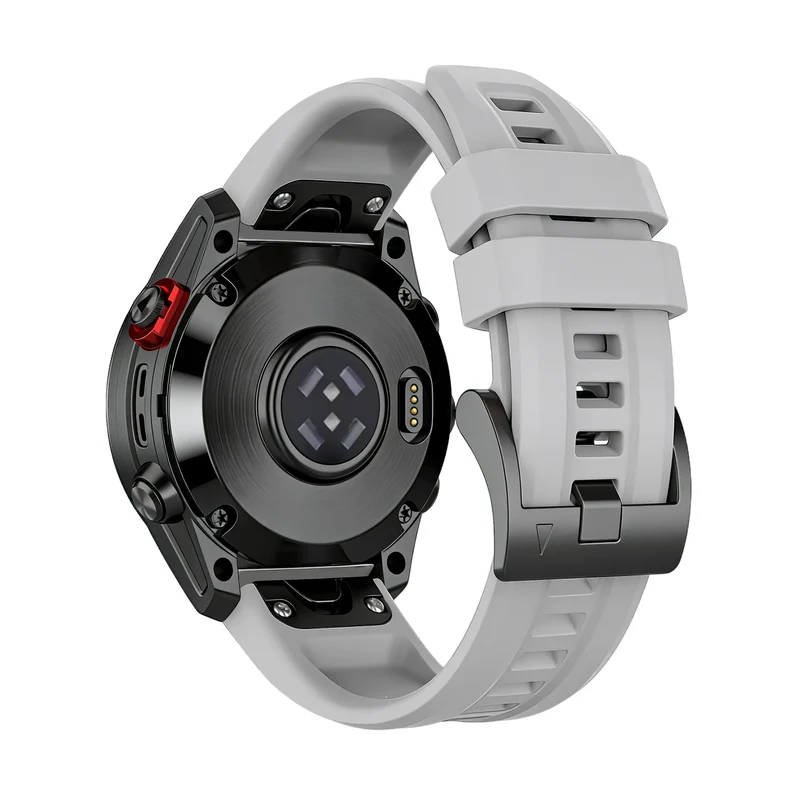 Bandz Garmin Fenix 9 - 47mm Silikonarmband 'Classic' (Grau)