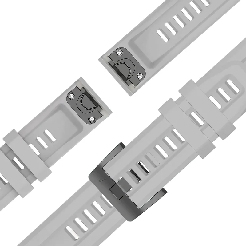 Bandz Garmin Fenix 9 - 47mm Silikonarmband 'Classic' (Grau)