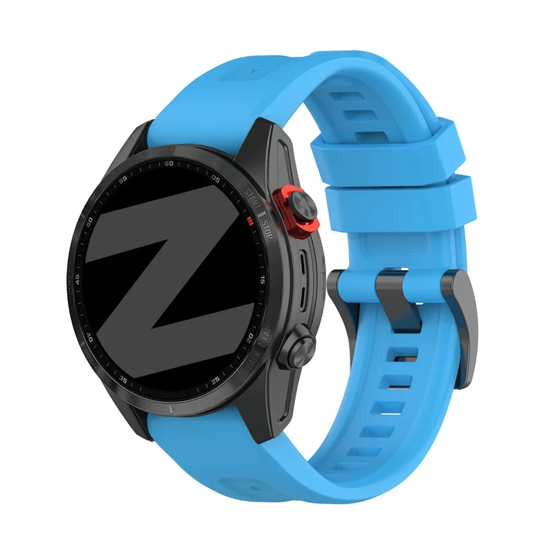 Bandz Garmin Fenix 9 Pro - 47mm Silikonarmband 'Classic' (Sky Blue)