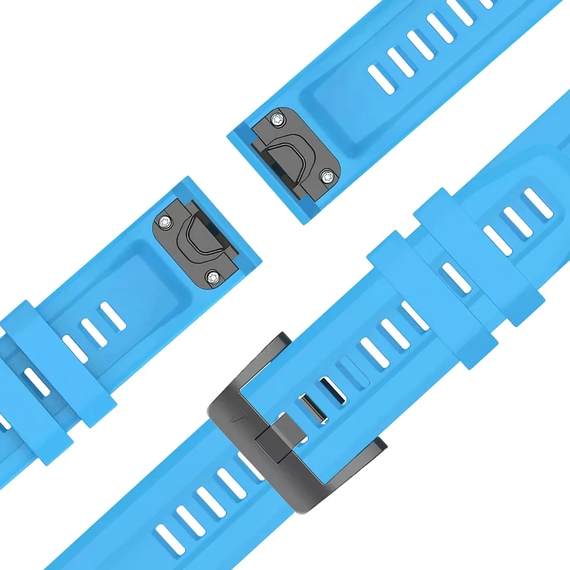 Bandz Garmin Fenix 9 Pro - 47mm Silikonarmband 'Classic' (Sky Blue)