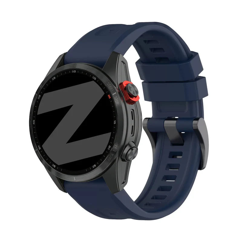 Bandz Garmin Fenix 9 - 47mm Silikonarmband 'Classic' (Dunkelblau)