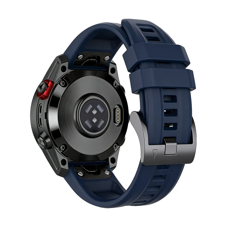 Bandz Garmin Fenix 9 - 47mm Silikonarmband 'Classic' (Dunkelblau)