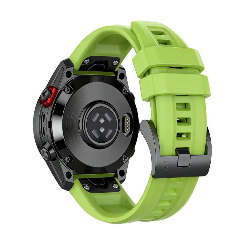Bandz Garmin Fenix 9 Pro - 47mm Silikonarmband 'Classic' (Hellgrün)