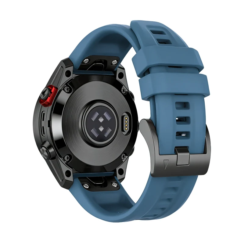 Bandz Garmin Fenix 9 - 47mm Silikonarmband 'Classic' (Steingrün)