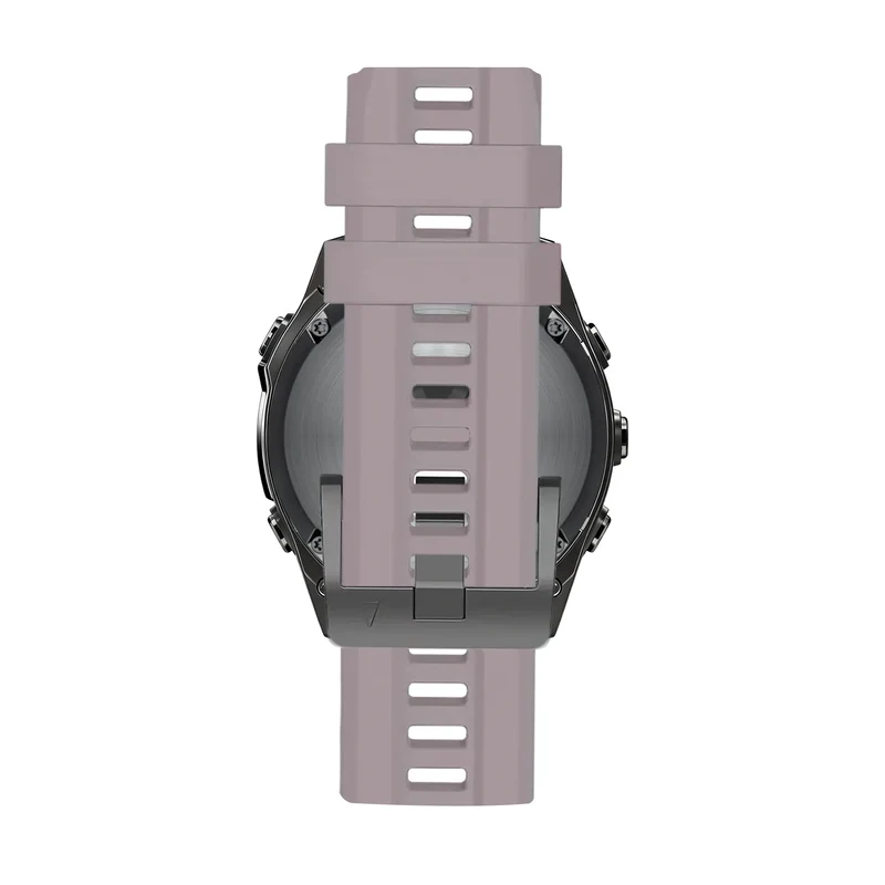 Bandz Garmin Fenix 9 - 47mm Silikonarmband 'Classic' (Lavendel Grau)