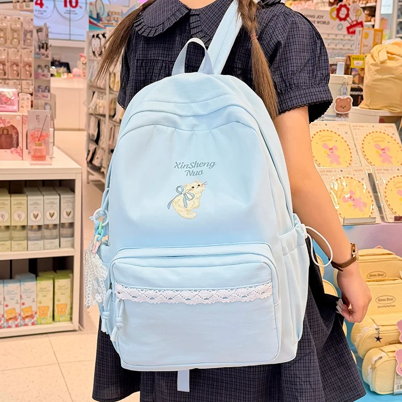 Süßer grafischer bestickter Rucksack Karnz