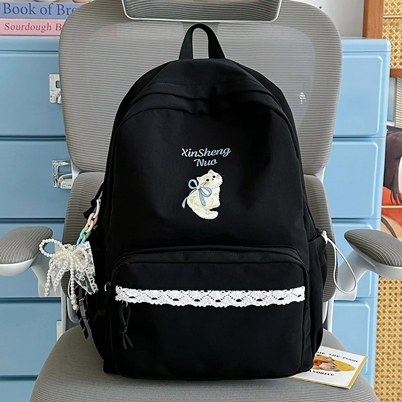 Süßer grafischer bestickter Rucksack Karnz