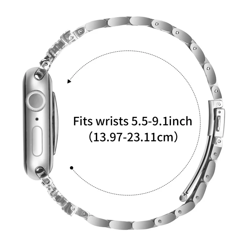 Super Stark Apple Smartwatch Metall Und Strass Universell Armband