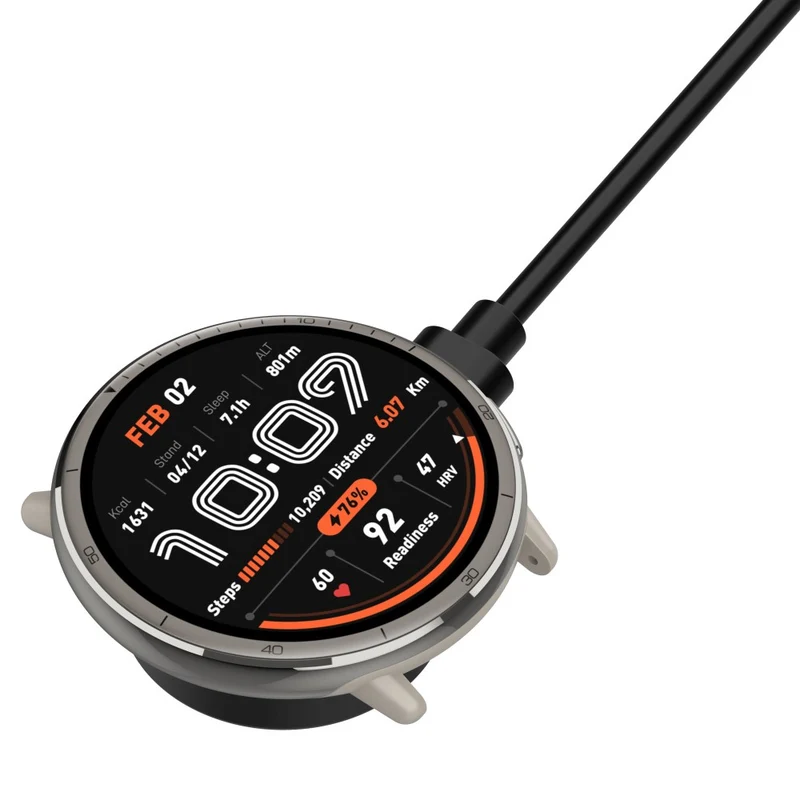 1m Plastik Amazfit Active 2 Type-C Ladegerät
