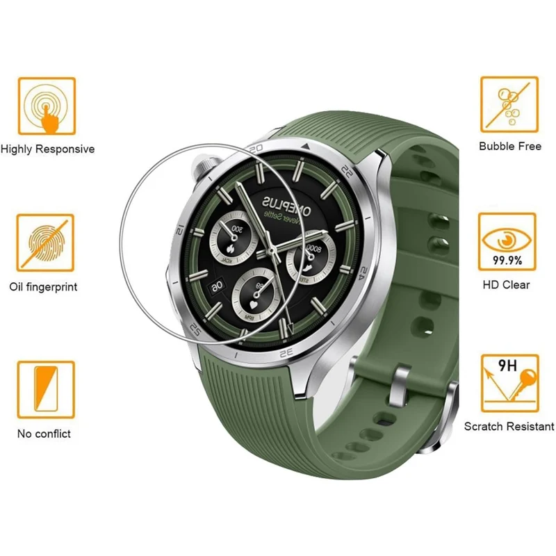 OnePlus Watch 3 Glas HD Displayschutz