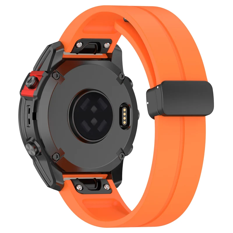 Garmin Fenix 9 - 47mm D-Schnalle Silikonarmband (Orange)