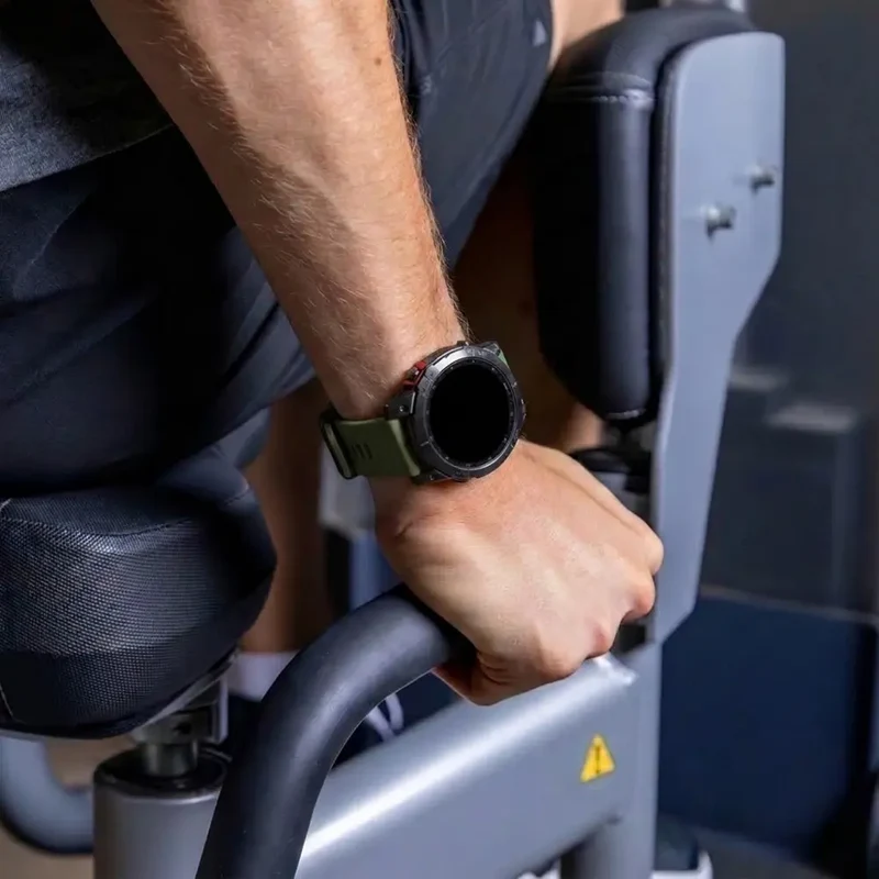 Garmin Fenix 9 Pro - 51mm D-Schnalle Silikonarmband (Armeegrün)