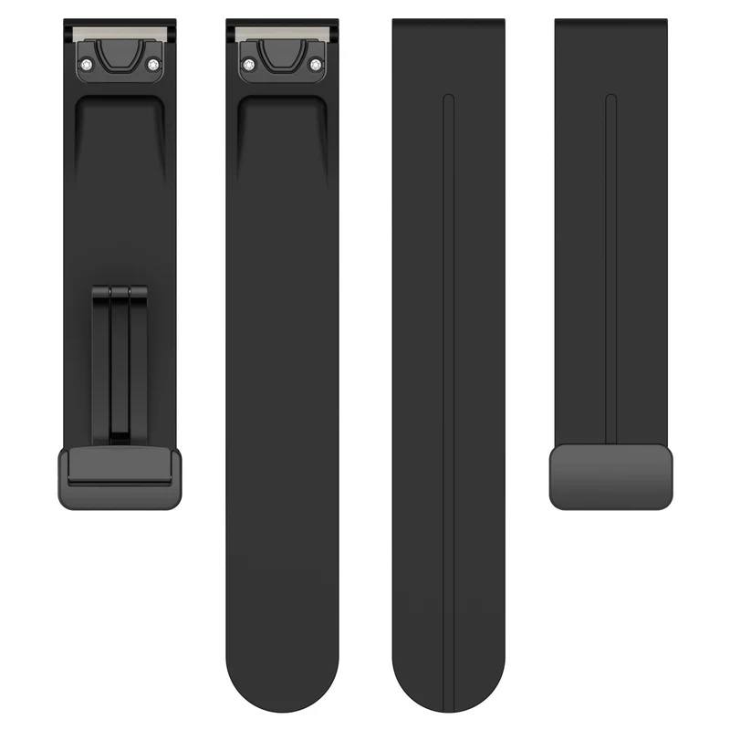 Garmin Fenix 9 Pro - 47mm D-Schnalle Silikonarmband (Schwarz)