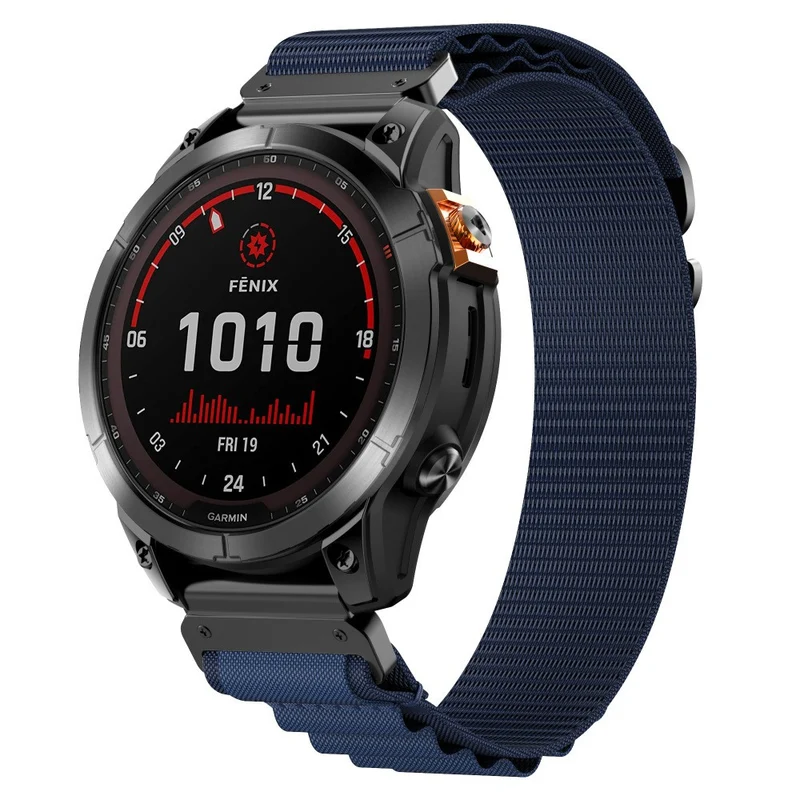 Garmin Fenix 9 Pro - 47mm Alpine Nylon Armband (Dunkelblau)