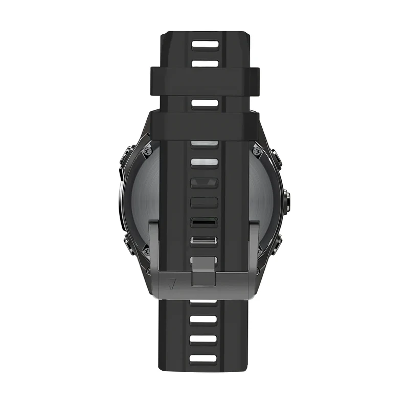 Bandz Garmin Fenix 9 - 47mm Silikonarmband 'Classic' (Schwarz)