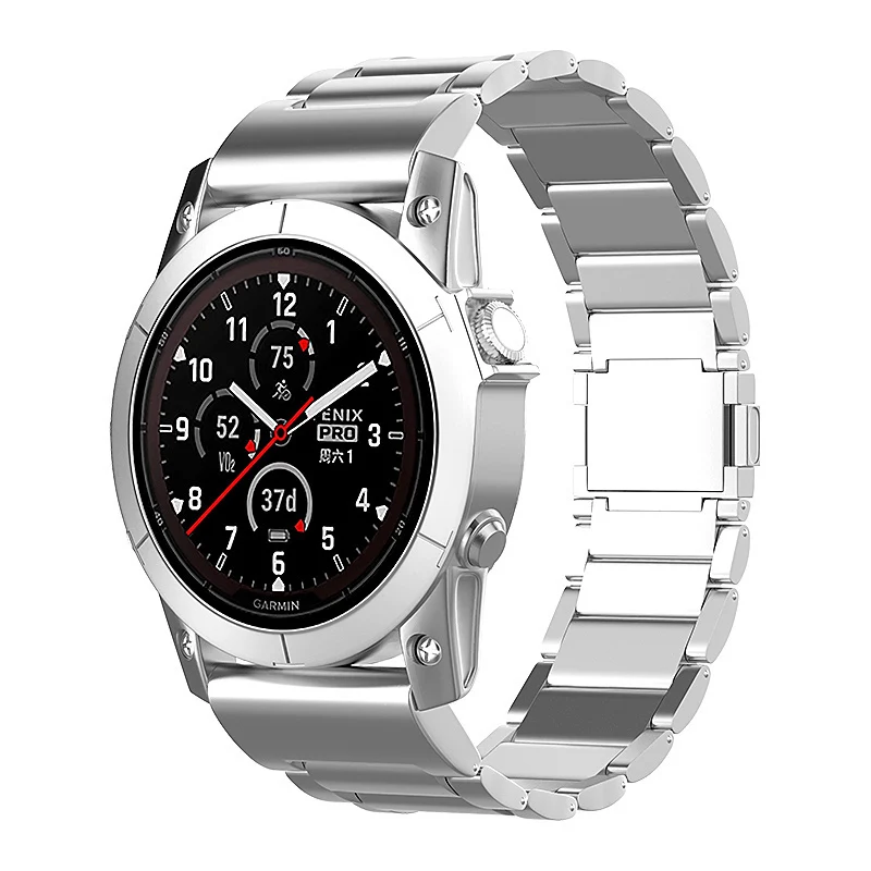 Garmin Fenix 9 - 47mm Magnetisches Titanarmband (Silber)