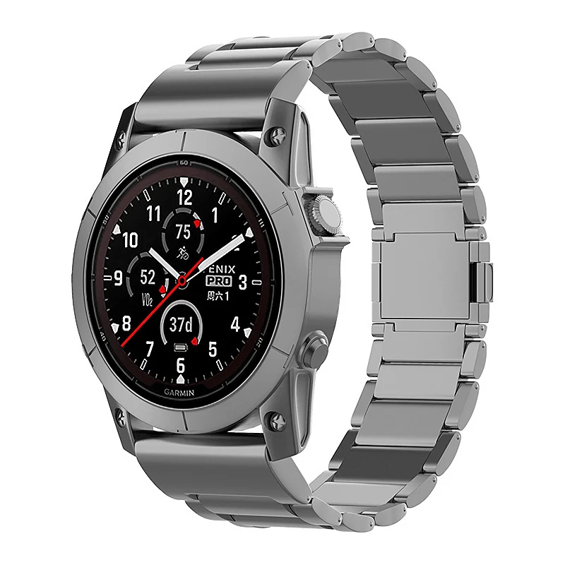 Garmin Fenix 9 - 47mm Magnetisches Titanarmband (Graphit)