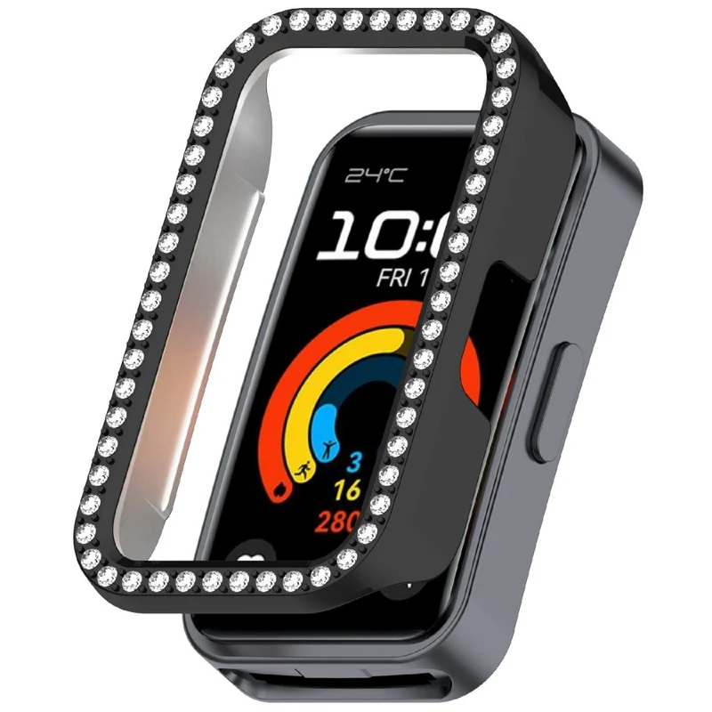 Huawei Band 9 / Huawei Band 8 Schützende Strass und Silikon Universell Bumper