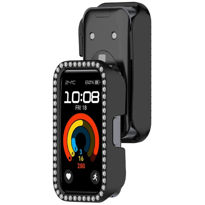 Huawei Band 9 / Huawei Band 8 Schützende Strass und Silikon Universell Bumper