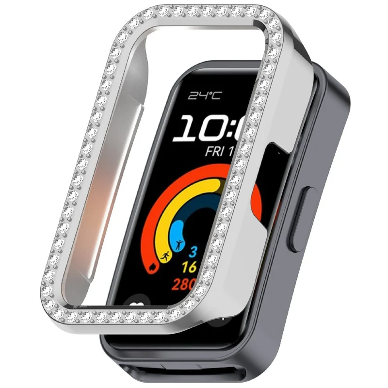 Huawei Band 9 / Huawei Band 8 Schützende Strass und Silikon Universell Bumper