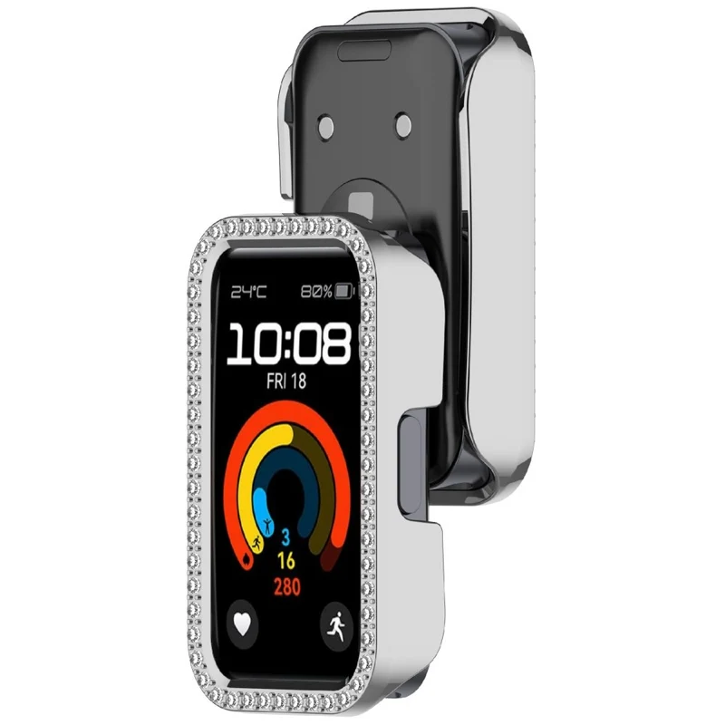 Huawei Band 9 / Huawei Band 8 Schützende Strass und Silikon Universell Bumper