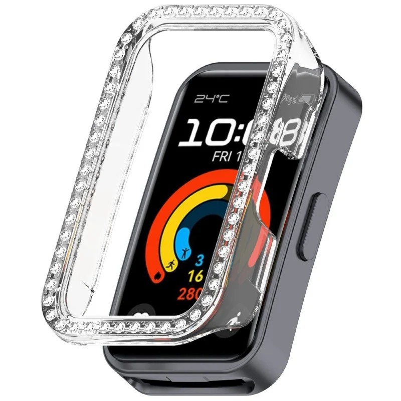 Huawei Band 9 / Huawei Band 8 Schützende Strass und Silikon Universell Bumper