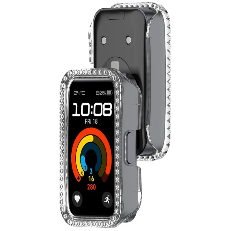Huawei Band 9 / Huawei Band 8 Schützende Strass und Silikon Universell Bumper