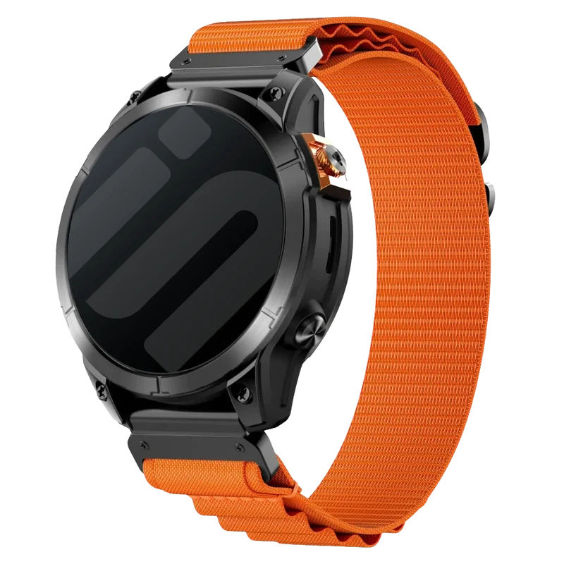 Garmin Fenix 9 Pro - 47mm Alpine Nylon Armband (Orange)